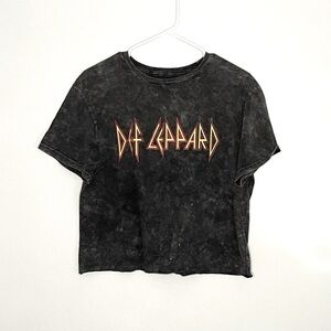 Def Leppard Black Graphic Tee #0101